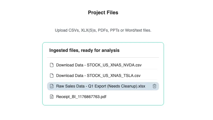 Screenshot of Document intelligence
